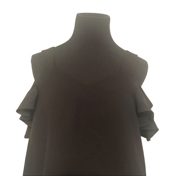 NWT TopShop black off shoulder top SZ US 4 - Picture 6 of 10